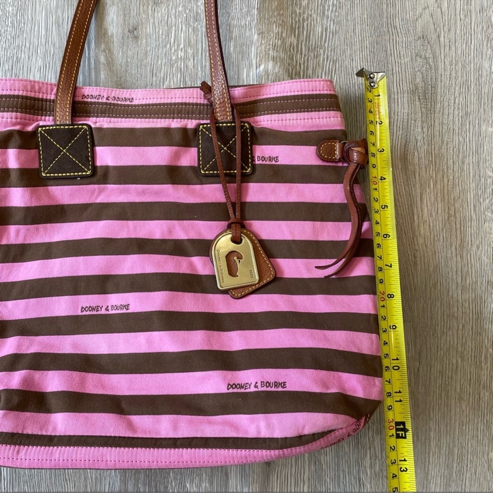 Dooney & Bourke Pink Stripe Handbag - Picture 13 of 16